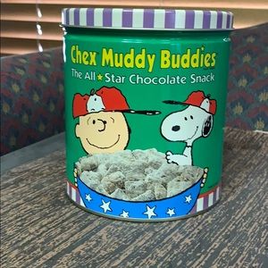 COPY - 1990’s Peanuts Chex Muddy Buddies Tin
